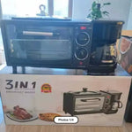 Charger l'image dans la galerie, Appareil Petit Déjeuner 3 en 1 – Four + Café + Grill | Livraison gratuite! ☕️🍞🔥